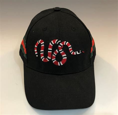 gucci cap black replica|snake gucci hat.